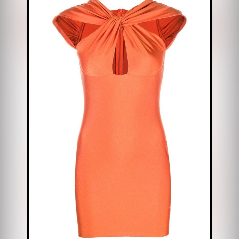 Coperni - knot detail mini dress